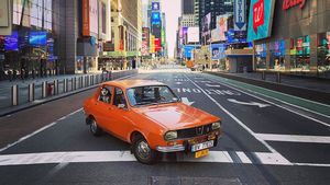 FOTO Cu Dacia 1300 prin New York-ul gol. Imagini de colecție