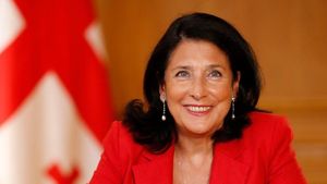 Preşedinta Georgiei, vizită oficială în România cu ocazia marcării a 30 de ani de la restabilirea relațiilor diplomatice/  Salome Zourabichvili va fi primită de Klaus Iohannis, la Cotroceni