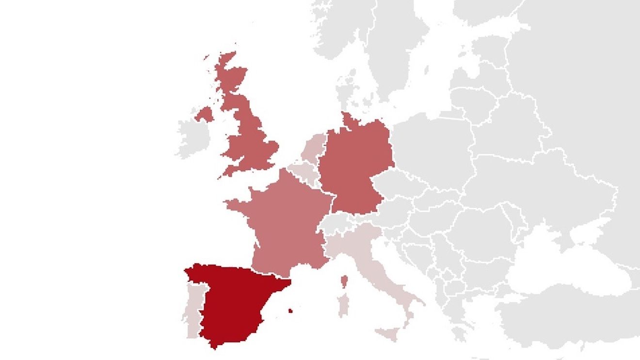 HARTA cazurilor de variola maimuței confirmate în Europa: Pragul de 20.000 de infectări aproape a fost atins / Peste 500 de pacienți au fost internați, iar doi au murit / Țările cu cele mai mari focare