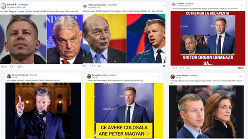 EXCLUSIV | Rețeaua de pagini Facebook care a rostogolit fake-uri panicarde despre războiul din Iran și narațiuni pro-ruse l-a luat în vizor pe Peter Magyar / Internauții români sunt direcționați către site-uri asociate cu o firmă suspectată de legături cu Rusia
