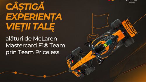 Banca Transilvania a lansat un quiz pentru fanii McLaren Mastercard. Doi câștigători vor merge la Formula 1 în Austria