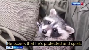VIDEO Propaganda rusă în acțiune: Un raton „evacuat” de la grădina zoologică din Herson devine „simbolul parașutiștilor ruși și al victoriilor lor”