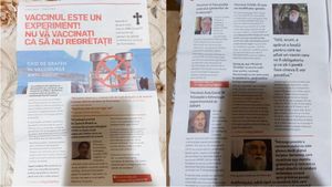 Revistă cu știri false anti vaccin, distribuită în două sate din Alba. ”Dacă v-ați vaccinat deja, nu disperați, căiți-vă!” Prezența ei a fost semnalată și în alte locuri din țară