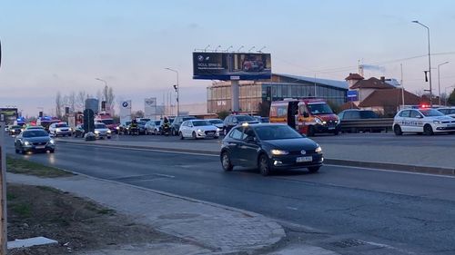 Accident în lanț în zona Băneasa / 7 autoturisme sunt implicate