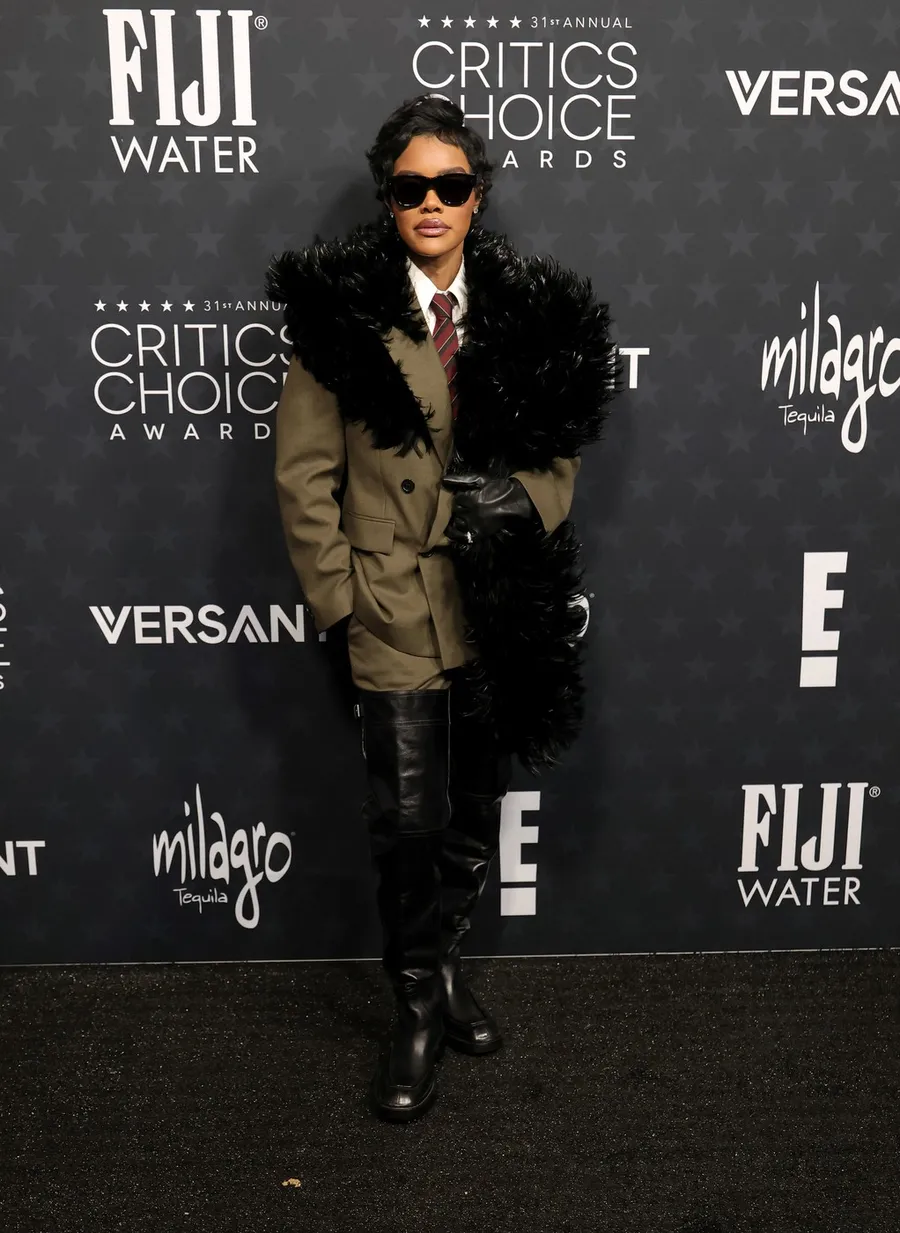 Teyana-taylor-critics-choice-awards-moda-saint-laurent