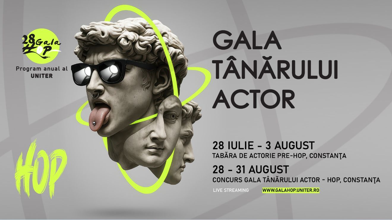Gala de teatru HOP la Constanța: Povești din antichitate reinterpretate de tinerii actori selecționați