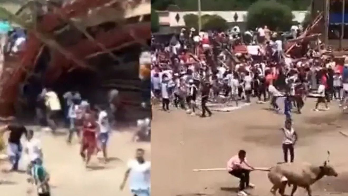 Cel puţin patru morţi şi zeci de răniţi după prăbuşirea unei tribune într-o arenă din Columbia / Tribuna avea trei etaje, iar spectatorii asistau la un spectacol cu tauri