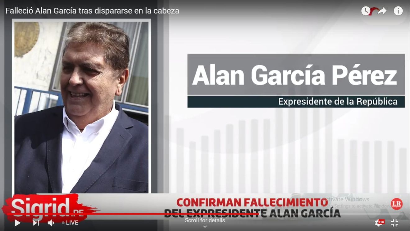 Peru | Fostul președinte al țării a murit după ce s-a împușcat în cap când poliția a încercat să îl aresteze