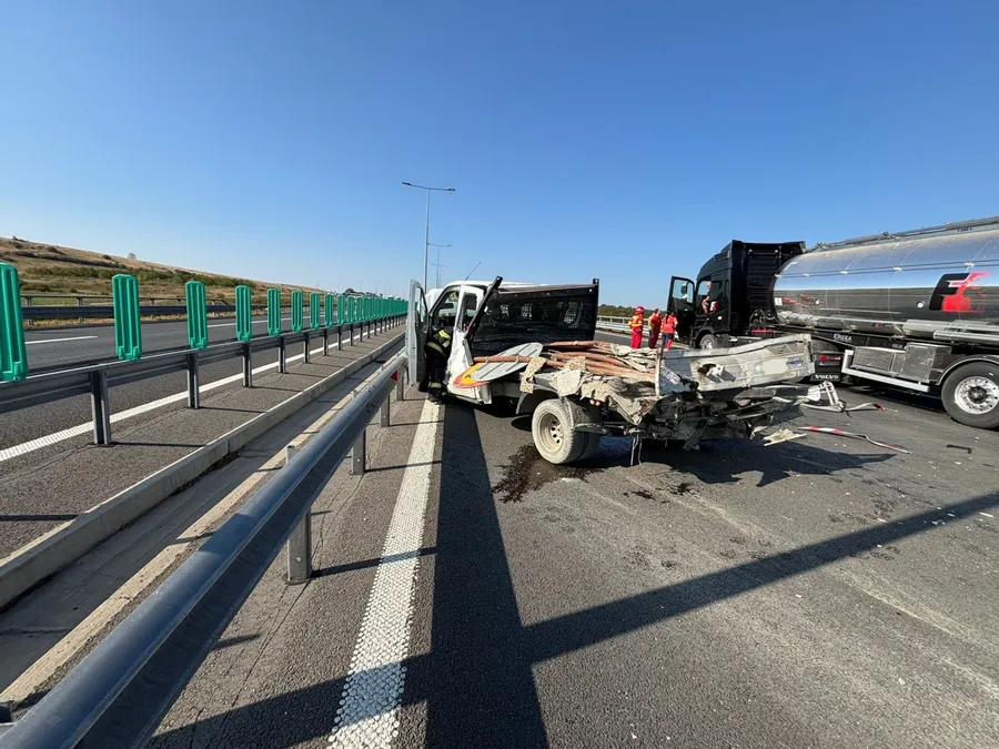 accident rutier A1