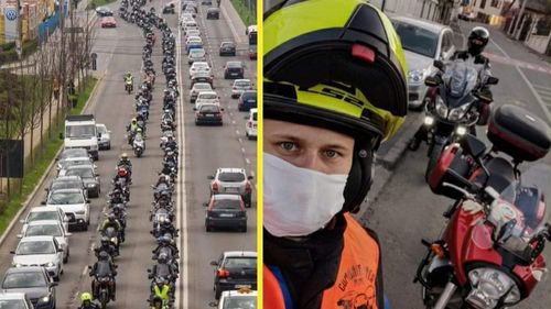Solidaritate pe două roți. Peste o sută de motocicliști clujeni se oferă să transporte gratuit medicamente și pachete celor care nu pot ieși din case