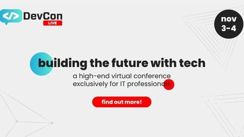 DevCon Live – cea mai amplă conferință online dedicată profesioniștilor IT revine în luna noiembrie cu scene noi (parteneriat)
