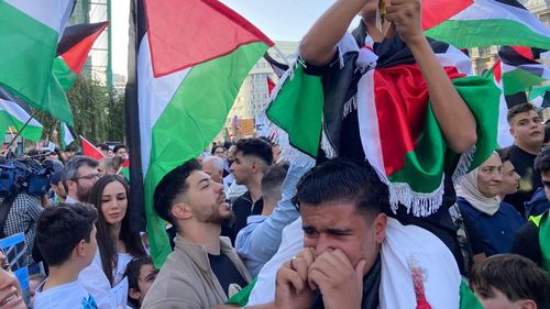 Ample manifestanţii la Berlin, Paris, Londra în semn de solidaritate cu Palestina / La Londra, manifestanţii au blocat traficul la Oxford Circus