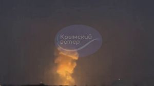 Explozie puternică în regiunea Evpatoria din Crimeea / O navă a Flotei ruse din Marea Neagră a fost atacată de drone