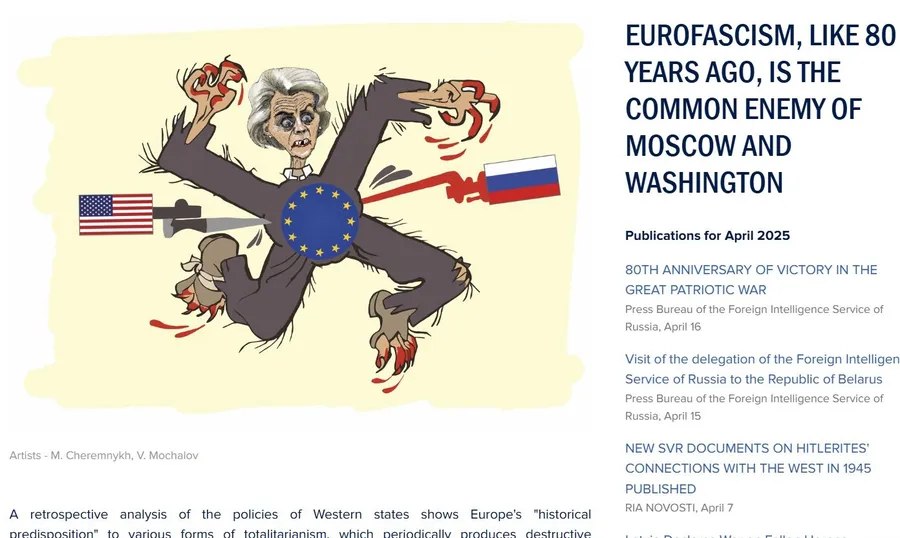 caricatura ursula von der leyen svr