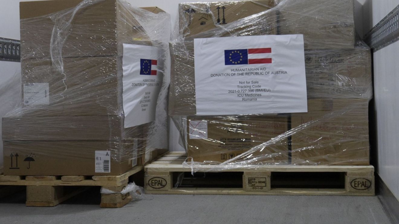 Mai multe tipuri de medicamente, aflate în stocurile Austriei, au fost oferite României prin Mecanismul European de Protecție Civilă