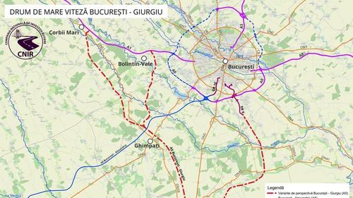 O pistă de canotaj ar putea fi construită pe amplasamentul gropilor de împrumut aferente drumului de mare viteză Bucureşti-Giurgiu