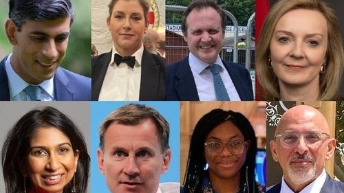 Opt candidați înscriși în cursa pentru funcția de lider al Partidului Conservator și ulterior prim ministru al Marii Britanii