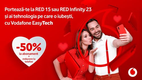 De Valentine’s Day, te portezi la Vodafone și ai 50% discount la abonamente & super prețuri la telefoane (P)