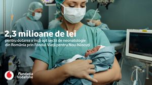 Fundația Vodafone investește 2,3 milioane de lei în dotarea a opt secții   de neonatologie din România