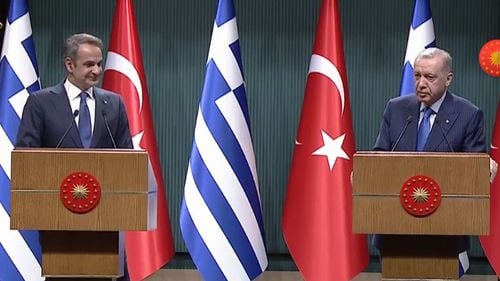 Premierul Greciei, Kyriakos Mitsotakis, și președintele Turciei, Recep Tayyip Erdogan, în dezacord cu privire la statutul de organizație teroristă pentru Hamas