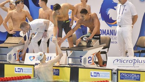 România, cu David Popovici în echipă, se califică în finala masculină de la ştafetă 4x100 m liber, cu cel mai bun timp al seriilor, la Campionatul European de înot pentru juniori