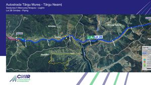 CNIR a predat constructorului lotul 2B Grințieș-Pipirig al Autostrăzii A8 Târgu Mureș-Târgu Neamț