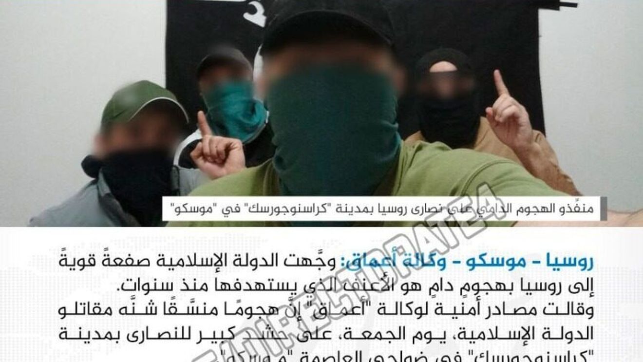 Gruparea Stat Islamic a postat fotografii din timpul atacului de la Moscova dar și cu atacatorii