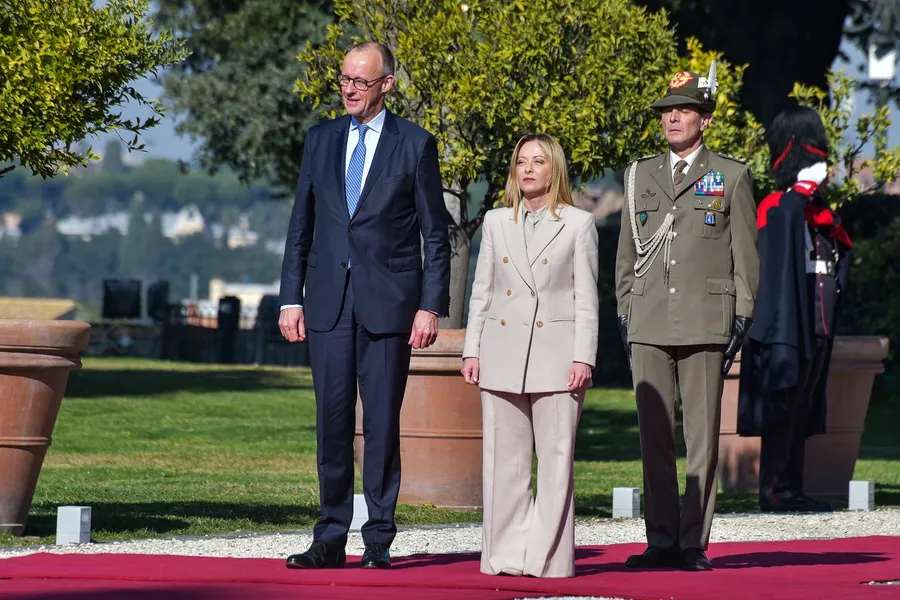 giorgia-meloni-Friedrich-Merz