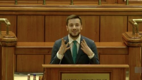 VIDEO Deputatul PNL Alexandru Muraru îi cere lui Cătălin Drulă să îi retragă sprijinul politic deputatului Filip Havârneanu, acuzat că a vorbit beat în parlament