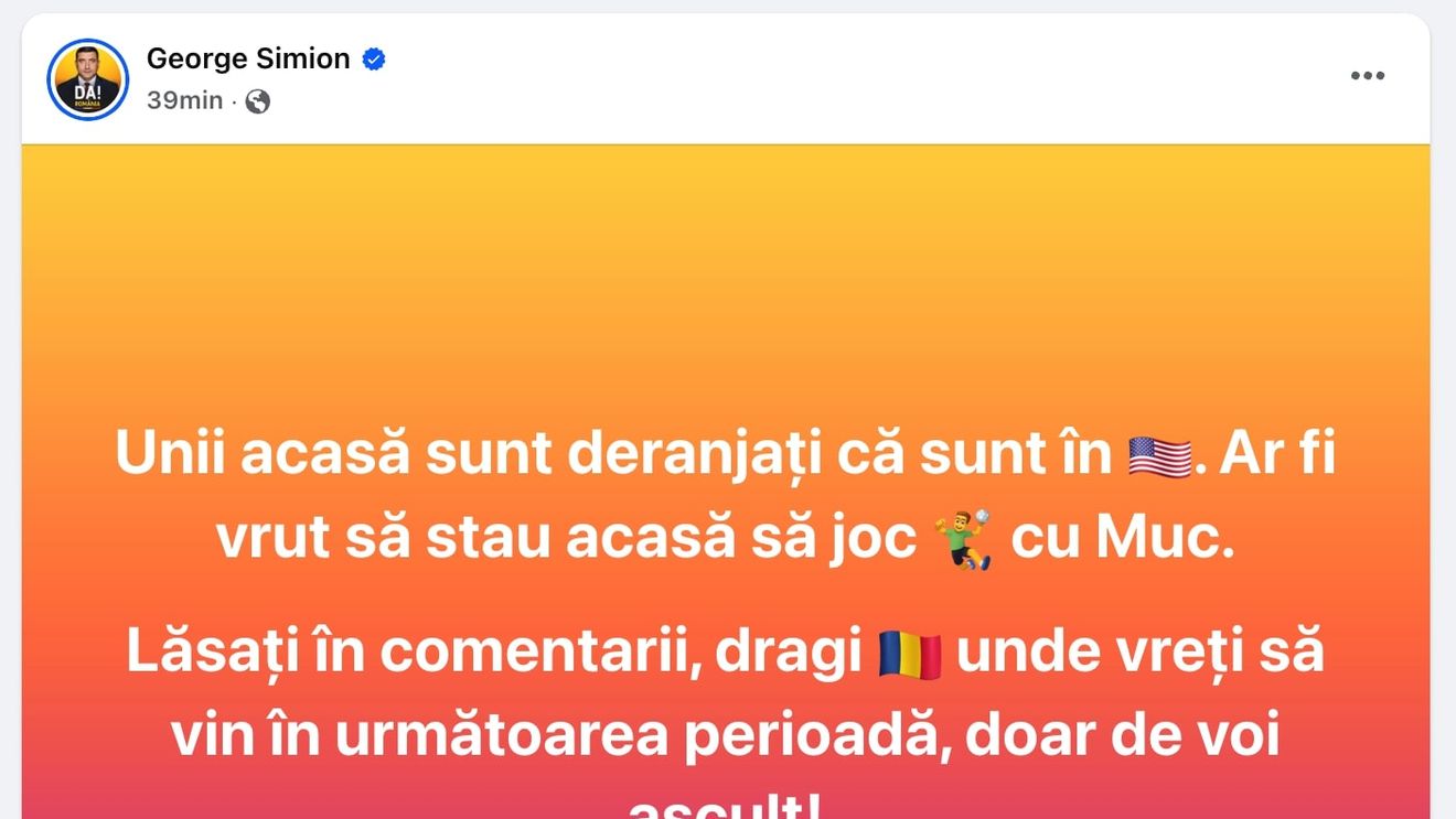 Liderul extremist George Simion, jigniri la adresa lui Nicușor Dan: ”Unii ar fi vrut să stau acasă să joc handbal cu Muc”
