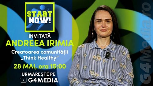 Povestea Andreei Irimia, astăzi pe G4Media: „Aveam aproape 100 de kg și anxietate severă. Sportul, un terapeut excelent”