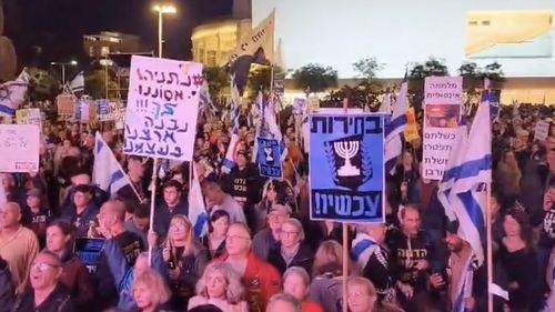 Protest la Tel Aviv împotriva guvernului Netanyahu