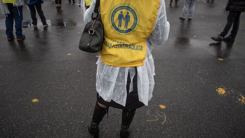 Sindicaliștii Solidaritatea Sanitară protestează la sediile spitalelor, în pauza de masă