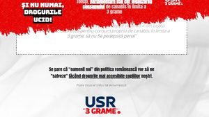 PNL a lansat un site de campanie anti-USR, în care asociază partidul de opoziție cu consumul de droguri