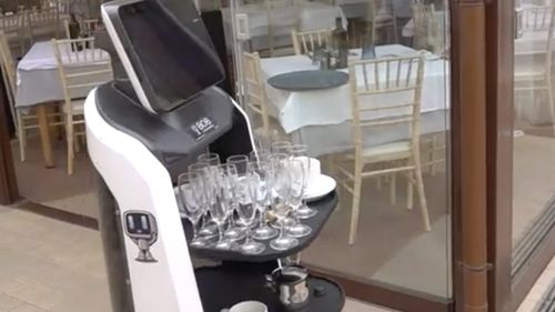 Proprietarul unui restaurant din Italia nu a găsit ospătari și a cumpărat doi roboți / ”Am oferit 1.500 de euro pe lună și n-a vrut nimeni” / „Acum mulți clienți vin pentru că sunt curioși să-i vadă”