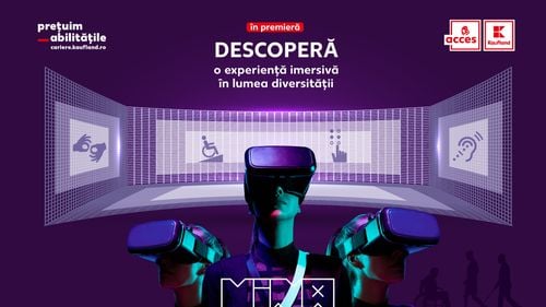 Kaufland România celebrează incluziunea persoanelor cu dizabilități printr-o experiență imersivă în lumea diversității, alături de MINA, Museum of Immersive New Art. Retailerul încheie Caravana A.C.C.E.S. alături de George Baltă și Tedy Necula  cu o ultimă oprire în București