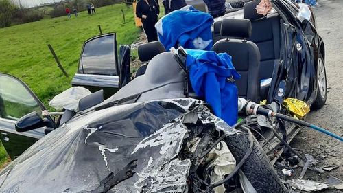 FOTO Accident între județele Sibiu și Brașov / Două persoane au decedat