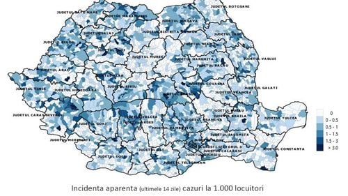 Nouă județe și Capitala, cu vulnerabilitate ridicată legată de epidemia de COVID-19 / Scad testele la cerere și crește rata de pozitivare