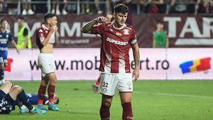 VIDEO Gol înscris în secunda 10 în meciul Voluntari-Rapid București/ Giuleștenii pierd cu 2-1 și ajung pe locul 8 în Superligă