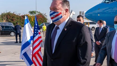 Aflat la Ierusalim pentru a discuta despre anexarea unei părți din Cisiordania, ministrul american de Externe acuză Iranul că seamănă teroare