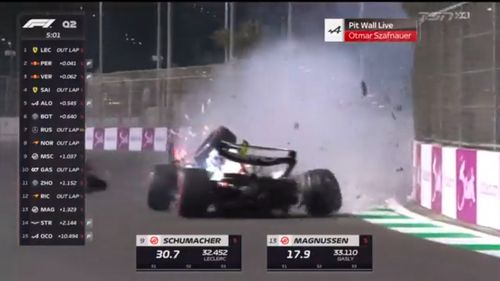 VIDEO Accident grav în calificările GP-ului de F1 al Arabiei Saudite: Mick Schumacher a ajuns la centrul medical, monopostul său a fost distrus