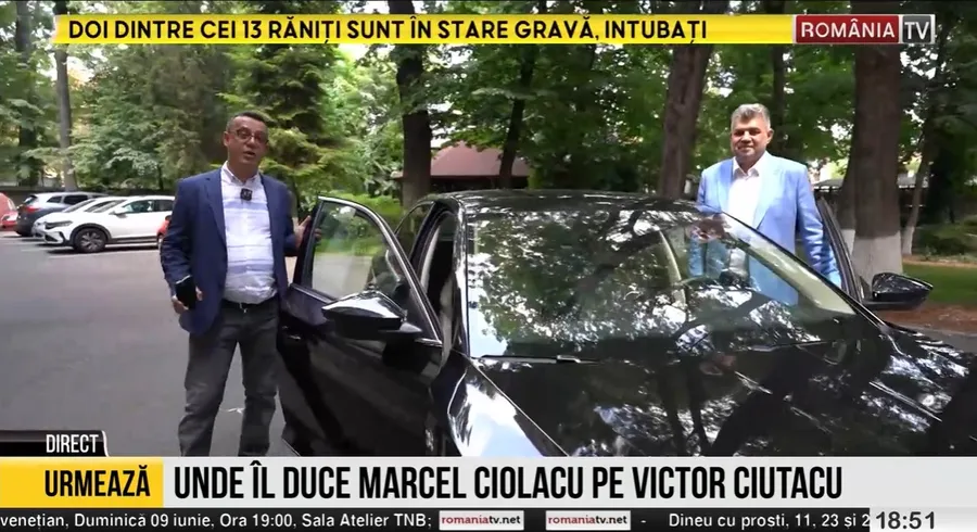 Marcel Ciolacu sofer Victor Ciutacu RTV, Romania TV