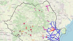 HARTĂ online cu autostrăzile și drumurile naționale închise din cauza viscolului