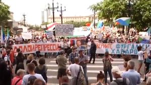 ”Putin, bea niște ceai!” Protest anti-prezidențial în orașul rus Habarovsk