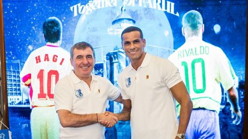 Balonul de Aur din 1999 a devenit acționar la Farul Constanța / Rivaldo: „Rezultatele obținute cu mulți jucători formați aici m-au determinat să vin alături de Gheorghe Hagi”