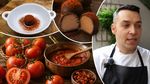 INTERVIU VIDEO | Un bucătar român a inventat pralinele din roșii: „Din 6 kg de roșii am obținut doar 2 kg de sos super concentrat, apoi l-am combinat cu ciocolată albă”