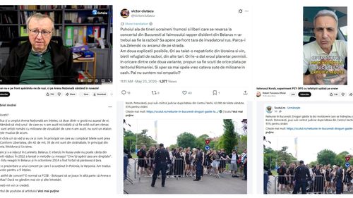 Val de fake-uri despre concertul lui Max Korj: Cum a fost Bucureștiul ”cotropit de armata sovietică” / Acuzații fără dovezi și fake-uri grosolane, în lanț tot weekend-ul