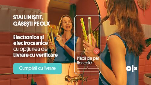 Cauți placa aia de păr cu floricele? Sau poate carcasa de telefon cu dragoni, de care te atașasei? Mai mult, ai nevoie de ele acum? Orice ar fi, stai liniștit, găsești pe OLX, cu opțiunea de verificare a coletului și livrare în toată țara. (P)