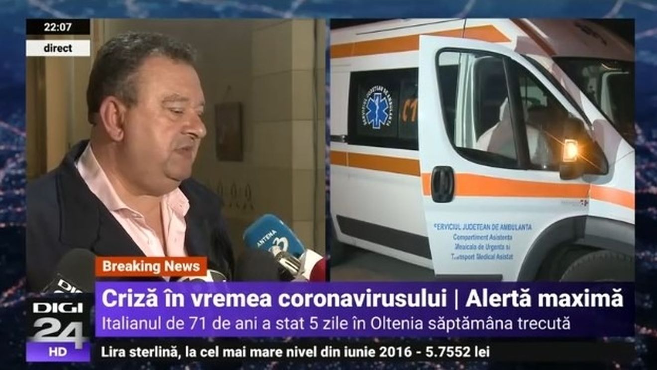 Rudele partenerei italianului cu coronavirus, izolate la domiciliu. Prefectul județului Dolj: A intrat în contact cu cel puțin 50 de oameni
