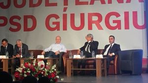 Grupul anti-Dragnea, pentru prima dată la vedere: Bădălău, Stănescu și Tudose, la alegerile PSD Giurgiu